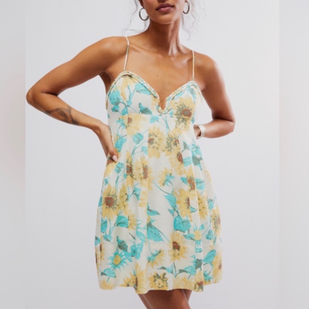 Free People Alrura sunflower dress